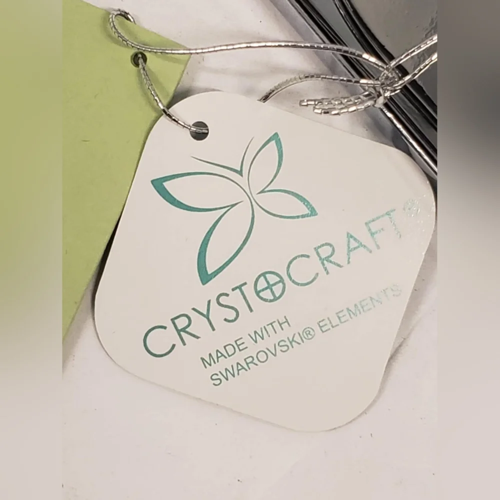 CRYSTOCRAFT Wedding‎ Gift Picture Frames 4R Kissing Swan Swarovski Metal Art NWT